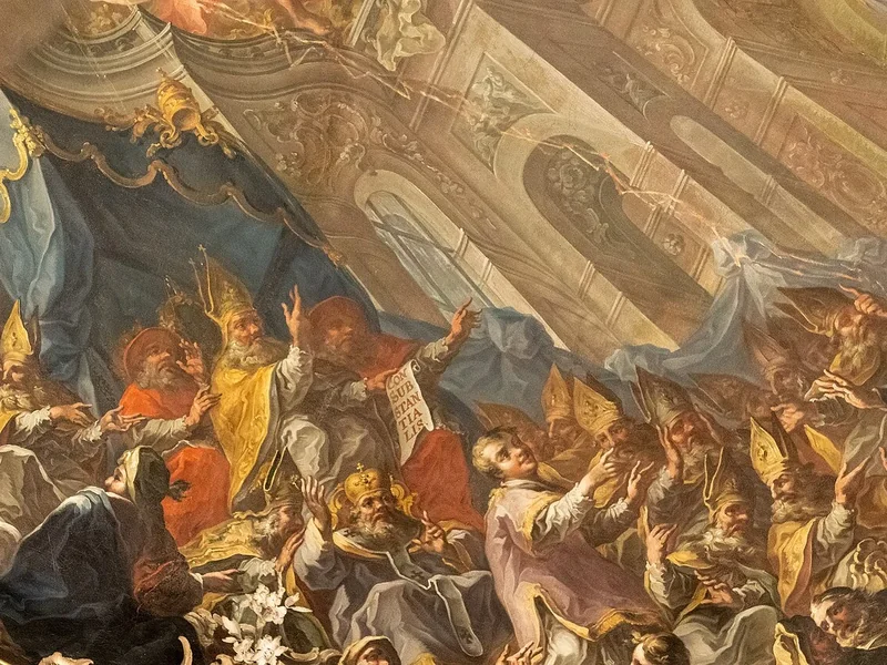 1722-Joseph Wannenmacher - Affreschi del soffitto della Biblioteca dell'Abbazia di San Gallo